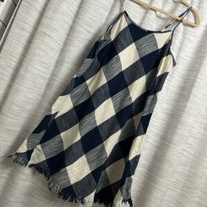 Costal Grandma Checkered Print Dress